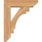 Ekena Millwork Merced Slat Smooth Bracket w/ Offset Brace, Western Red Cedar, 5 1/2"W x 18"D x 22"H BKT0604X18X22MRC06SWR - alternate 2